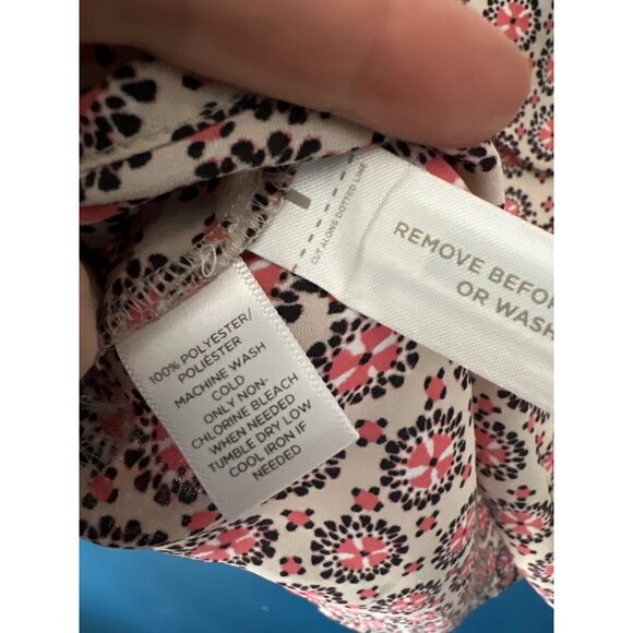 Ann Taylor Loft XS Print Long Sleeve Blouse - Picture 5 of 7